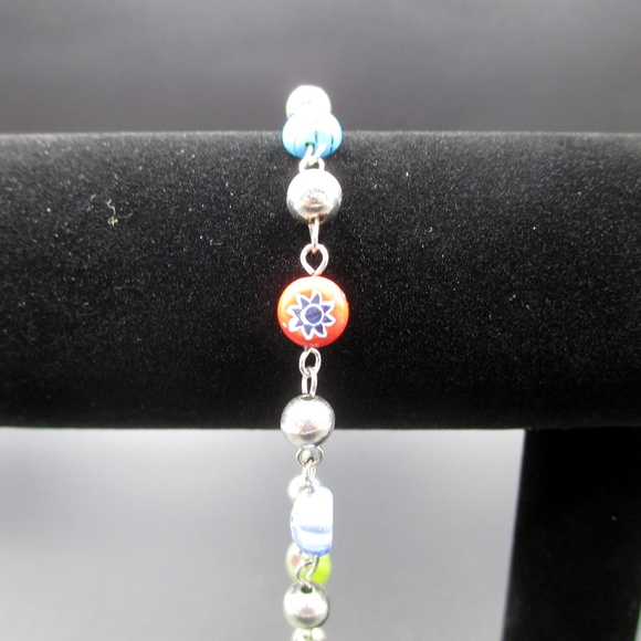 Avon Jewelry - Vintage 11 Inch Avon Floral Glass Bead Bracelet